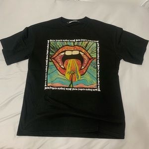 Palm Angels Artistic Black T-Shirt